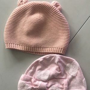 Baby Gap Baby Girl Hats 12-18 Months